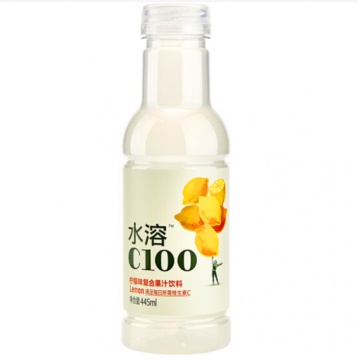 水溶C100复合果汁饮料（柠檬味，西柚汁，青皮桔味）445ml