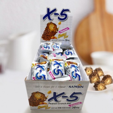 韩国进口X5花生夹心巧克力